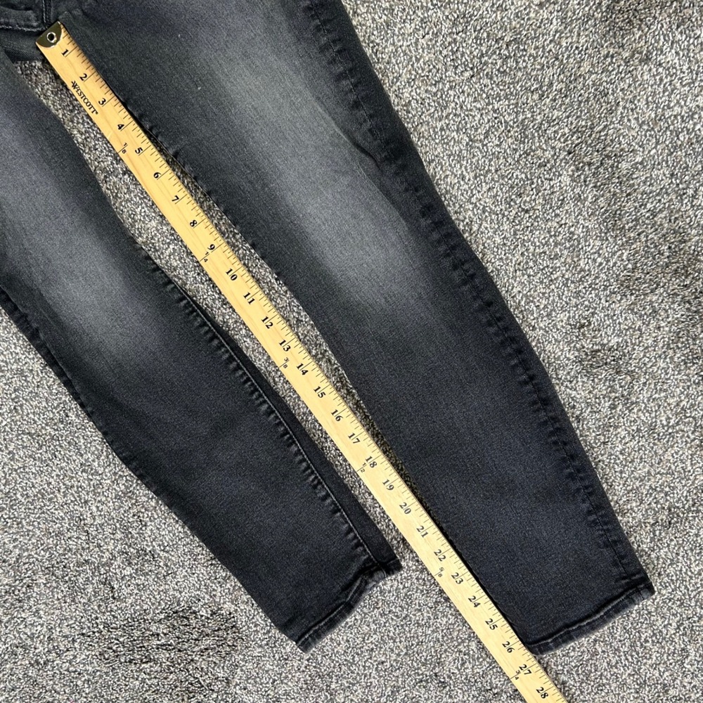 Mother The Swooner Ankle Jeans‎ Cat Got Your Tongue Faded Black Skinny Womens 25 - Picture 13 of 15